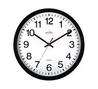 Acctim 93/ 704B Controller Wall Clock, Black