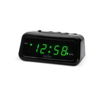 Acctim Cory 0.6 inch LED Display USB-C Smart Connector® Digital Alarm Clock (Green LED)
