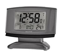 Acctim Cuba Alarm Clock Titanium/Black
