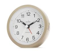 Acctim Elana Analogue Alarm Clock Non Ticking Sweep Quartz Luminous Hands (Champagne)