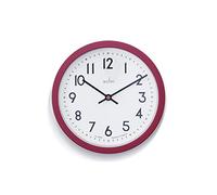Elstow Small Kitchen Wall Clock Quartz Retro Style 20cm Acctim Red One Size