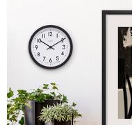 Acctim Elstow Retro Analogue Wall Clock - Black