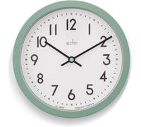 Acctim Elstow Small Kitchen Wall Clock Quartz Retro Style 20cm in Green Acctim Green