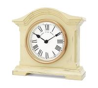 Acctim Falkenburg Distressed Mantel Clock Quartz Cream