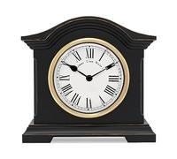 Acctim Falkenburg vintage mantel clock in black with roman numerals, quartz