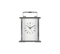 Acctim Mantel Clock Gainsborough - Quartz Polished Metal Carriage, Energy Efficient Movement Silver