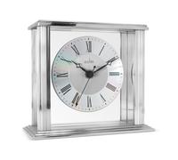 Acctim Hamilton Roman Numeral Silver Coloured Case Clock - C1783