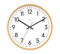 Acctim Hugo Modern Bright 30cm Wall Clock (Tangerine Dream)