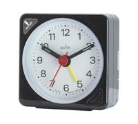 Acctim Ingot Analogue Alarm Clock, Black