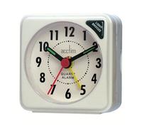 Acctim Ingot Analogue Travel Alarm Clock Crescendo Alarm Quartz Luminous Hands Black 25/738Wb