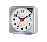 Acctim "Ingot Travel Alarm Clock, Silver, Mini