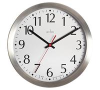 Acctim Aluminum Java Wall Clock 250mm, Silver, 17.5 x 10.3 x 15.7 cm