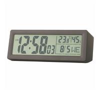 Acctim Karminski Digital Alarm Clock Crescendo Alarm Date & Temperature Display Reduced Glare LCD Display Grey