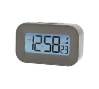 Acctim Kyle Digital Alarm Clock, LCD Digital Display with White Backlight, Snooze Function, Volume Control (Jeep Grey)