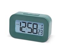 Acctim Kyle Digital Alarm Clock, LCD Digital Display with White Backlight, Snooze Function, Volume Control (Lagoon Green)