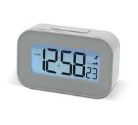 Acctim Kyle Digital Alarm Clock, LCD Digital Display with White Backlight, Snooze Function, Volume Control (Pigeon Grey)