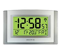 Acctim LCD Wall clock Black,Silver 24 cm x 3.5 cm x 16 cm