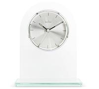 Acctim Ledburn Pendulum Glass Mantel Clock Silver