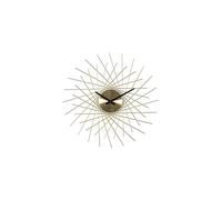 Acctim 'Lohne' Design Spoke Style Metal Wall Clock In Brass Finish 49cm