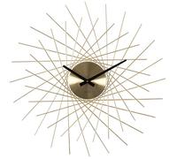 Acctim Wall Clock Lohne – 50cm Large Geometric Spoke Quartz Movement – Gold