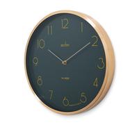 Acctim Madison Wall Clock Quartz Modern Brushed Metal Case Foil Embossed 35cm