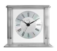 Acctim Mantel Clock, Metal, Silver, 13.7 x 15.5 x 6.8