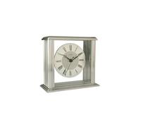Acctim Mantel Clock, Metal, Silver, 13.7 x 15.5 x 6.8