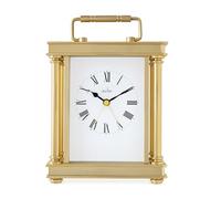 Acctim Marlow Analogue Alarm Carriage Clock, Gold