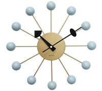 Acctim Meta Brass/haze Hub & Spokes Wall Clock