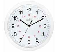 ACCTIM - Metro 30cm Quartz Movement Analogue Wall Clock, White