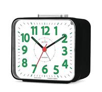 Acctim Parker Non-Ticking Sweep Loud Bell Alarm Clock (Black)
