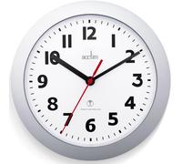 Acctim Parona Radio Controlled Wall Clock 23cm Diameter (Silver)