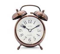 Acctim Large Bell KeyWound Saxon Gold Alarm Clock Luminous Old Style Traditional