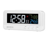 Acctim Rialto White Radio Controlled Alarm Clock, White