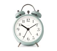 Acctim Shefford Compact Analogue Faux Bell Alarm Clock in Pale Green Acctim Pale Green
