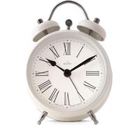 Acctim Shefford Analogue Faux Double Bell Small Alarm Clock (Buttermilk)