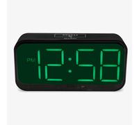 Acctim Silas LED Wireless Alarm Clock, 2-inch Display with Adjustable Volume and Brightness (Green LED)
