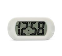 Acctim Silicone Digital Alarm Clock Smartlite® Crescendo Alarm Easy Read Jumbo Display Silicone Case in White Acctim White