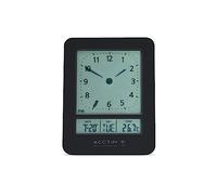Acctim Sinclair Digital Alarm Clock Radio Controlled Dual Couples Crescendo Alarm Date & Temperature Display Black