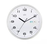 21027 Supervisor Wall Clock 320MM Chrome/White Chrome 320mm