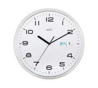 21027 Supervisor Wall Clock 320MM Chrome/White Chrome 320mm