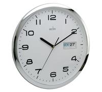 Acctim Supervisor Wall Clock, Chrome/White, 320 mm
