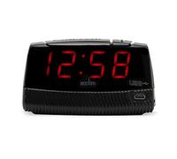 Acctim Wade Red LED Smart Connector Alarm Clock, Black