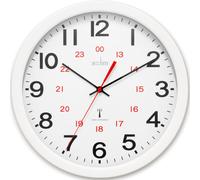 Acctim Wall Clock Radio Controlled 30cm White 74172, 30cm x 30 cm