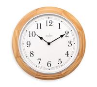 Acctim Winchester Wall Clock Quartz Crafted Wood Domed Glass Lens Oak 31.5cm in Light Oak Acctim Light Oak