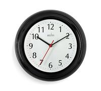 Acctim Wycombe Kitchen Wall Clock Quartz Arabic Numerals Black 22cm