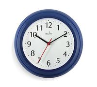 Acctim Wycombe Kitchen Wall Clock Quartz Arabic Numerals Blue 22cm