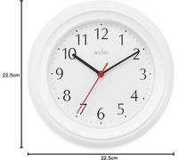 Acctim Wycombe Quartz Kitchen Bedroom Office Round Analogue Wall Clock 21412