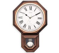 Acctim Yarnton 46cm Darkwood Effect Radio Control Pendulum Wall Clock