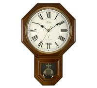 Acctim Yarnton 46cm Darkwood Effect Radio Control Pendulum Wall Clock